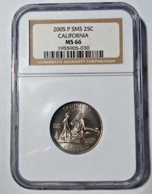 2005 P SMS California State Quarter NGC MS 66 (Q-50) - Image 1 of 2