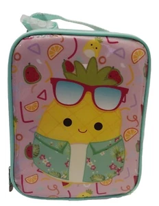 Squishmallow Maui L'Ananas Lunchbox Isolante Rosa Giallo Teal - Foto 1 di 8