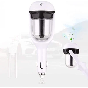 Mini Car Air Humidifier Diffuser Essential Oil Ultrasonic Aroma Mist Purifier - Picture 1 of 7