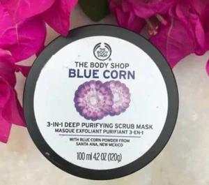 The Body Shop Blue Corn Pore Refining Face Mask Scrub π½ RARE- discontinued - Picture 1 of 4