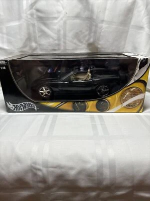 Hot Wheels Chevy Corvette C6 Black 1:18 scale diecast model car *New* - Image 1 of 4