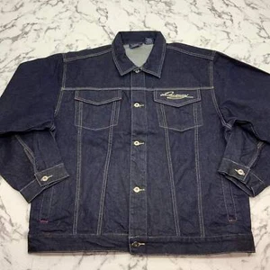Men's Davoucci Navy | Khaki Casual Denim Jacket NWT - Picture 1 of 4