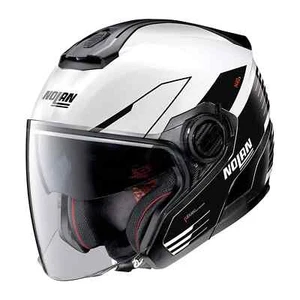 Casco jet Nolan N40-5 Zefiro N-com Metal White - Foto 1 di 3