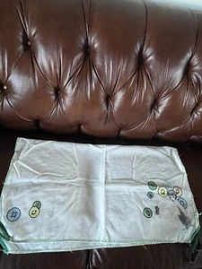 Topper da tavolo vintage in lino panna con flapper art deco forme dama e carte da gioco con - Foto 1 di 11