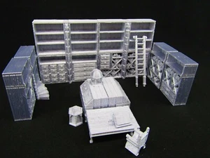 16pc Small Library Book Shelves Scatter Terrain Scenery 3D Printed Mini - Picture 1 of 5
