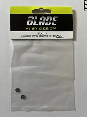 EFLH2215 EFlight Blade RC Helicopter OuterShaft Bearing 3x6x2mm (2) New In Pack - Image 1 of 2