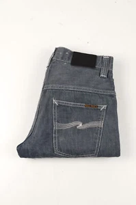 37384 Nudie Jeans Even Steven Gris Seco Denim Gris Hombres Jeans Talla 29/32 - Imagen 1 de 7