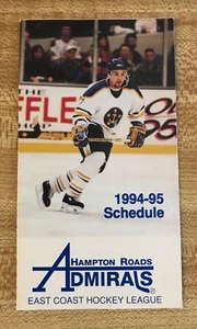 1994-95 Hampton Roads Admirals Hockey Schedule - Picture 1 of 2