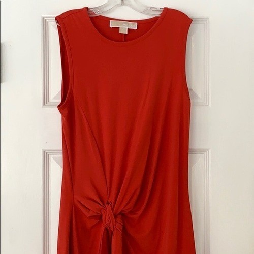 Abito midi Michael Kors senza maniche annodato davanti pull on