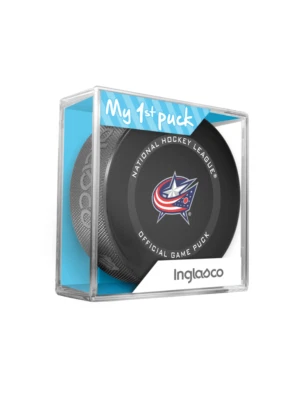 MI PRIMER DISCO PARA NIÑO RECIÉN NACIDO COLUMBUS BLUEJACKET Licenciado NHL Juego Puck 2021-23 Foto 1 de 4