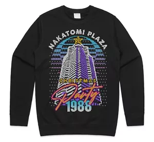 Nakatomi Plaza Party 1988 Christmas Jumper Sweatshirt Funny 80's Die Movie Bruce - Picture 1 of 5