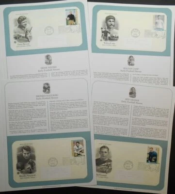 2003 Early Football Heroes 37¢ Sc 3808-3811 PCS page sports legends gridiron - Image 1 of 3