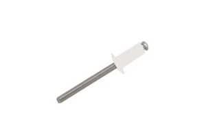 1000 x 3,2 x 10 mm bianco pop rivetti Ali/acciaio alluminio rivetto fissaggio morsetto fissaggi - Foto 1 di 2