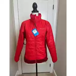 Columbia Quilted Women's Jacket Coat Red Long Sleeve New - Picture 1 of 11