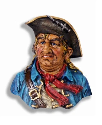 Estatua pirata bucanero pintada a mano de 4,75" estatuilla escultura 004P-B Foto 1 de 4
