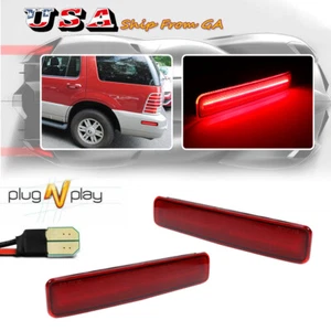 Rear Bumper Red LED Side Marker Signal Lights For 2002-2010 Mercury Mountaineer - Picture 1 of 11