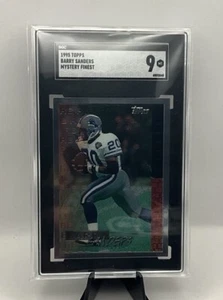 1995 Topps Mystery Finest Barry Sanders SGC 9 Lions  - Picture 1 of 2