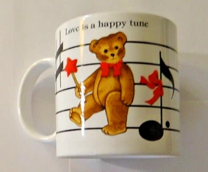 Vintage 1984 Schmid Gordon Fraser - Love is a Happy Tune Coffee Mug Cup VG-EX! - Picture 1 of 6