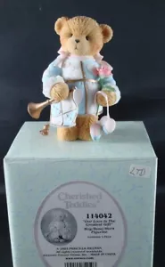 Cherished Teddies Figur "Unsere Liebe ist das größte Geschenk" Junge Rosenhorn 2003 - Bild 1 von 4