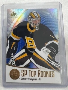 Jeremy Swayman 2021-22 Upper Deck SP AuthenticTop Rookies RC NHL card# TR-44 - Picture 1 of 2