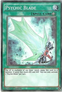 Psychische Klinge DOCS-EN064 Common Yu-Gi-Oh Karte 1. Auflage Neu - Bild 1 von 3