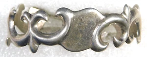 NATIVE AMERICAN Sandcast STERLING HANDMADE Vintage Small BRACELET - Picture 1 of 5