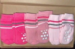 Tiger´s Milk Baby Kinder Mädchen ABS Socken 6 ´er rosa 68-74 - Bild 1 von 1