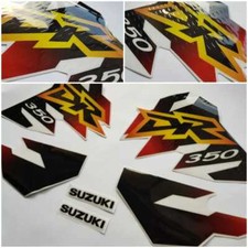 KIT decals stickers, graphics decals SUZUKI DR 350 DR350 1997/98 red