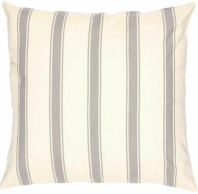 Funda de almohada 26" cuadrada Euro Sham gris níquel saco de grano rayas tictac gracia Foto 1 de 4