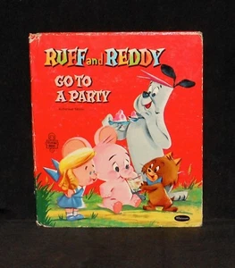 Tell-A-Tale #2608 - Ruff & Reddy Go to a Party - Hanna Barbera, 1958 Whitman 1st - Imagen 1 de 1