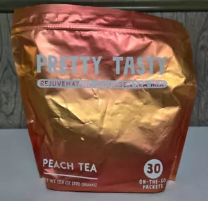 Pretty Tasty Collagene Pesca Tea Mix Stick Pack Sacchetto 30ct Pacchetti Bevande EXP11/25 - Foto 1 di 8