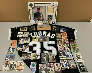 FRANK THOMAS Signed Baseball Memorabilia Lot Jersey Rookie Cards - Picture 1 of 11