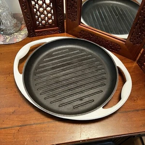 Limited Edition Bel Fer 10" Round Enameled Cast Iron Grill Pan - Picture 1 of 6