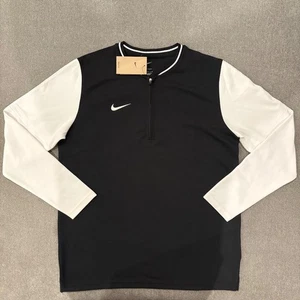 Pullover Nike FTBLL Dri-Fit Cuarto Cremallera FJ9549-010 Manga Larga Negro/Blanco, L - Imagen 1 de 7