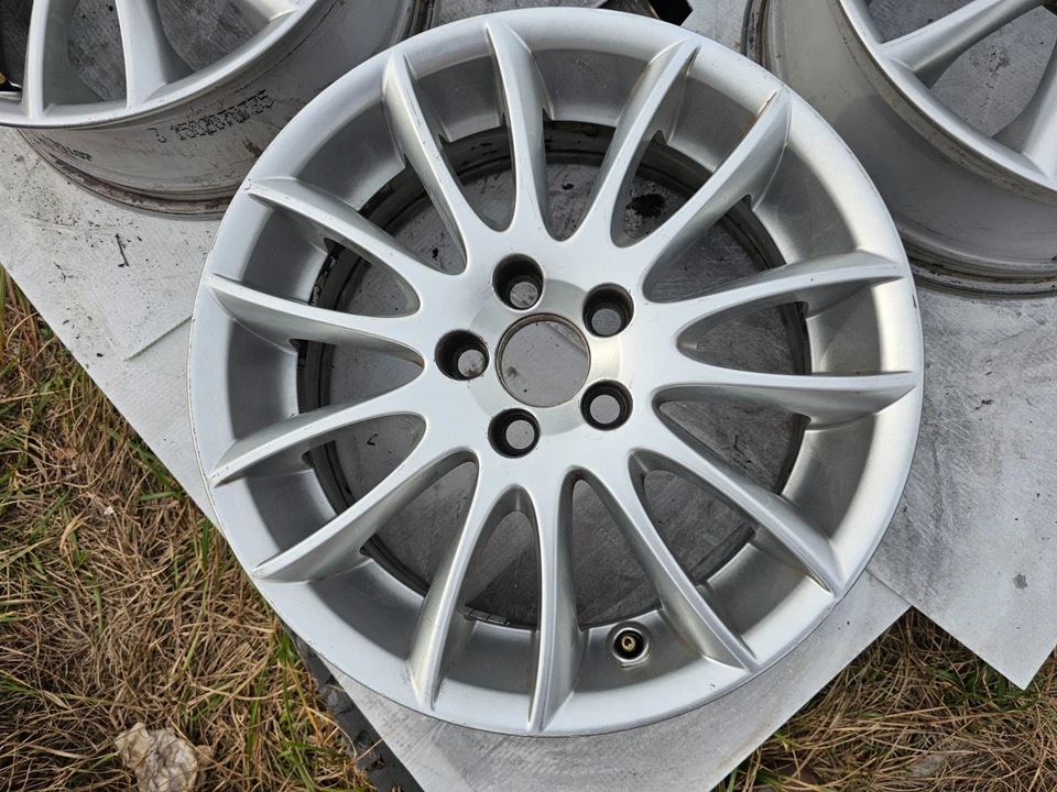2007 - 2010 Volvo 17" Genuine OEM Wheel C70 S70 Rim SADIRA Silver 17x7.5 +45 - Image 1 of 4