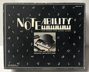 Juego de habilidad de notas vintage COMPLETO. VER DESCRIPCIÓN 1990 Piano de cola bebé - Imagen 1 de 5