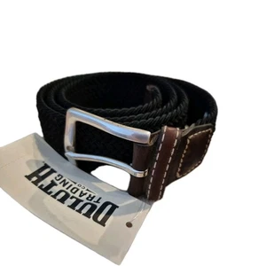 Nwt Duluth Trading Men's Elastic Woven Stretch Belt Black Medium Style 40110  - Picture 1 of 10