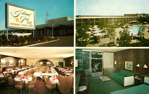 Long Island Inn Luxus Motor Hotel Multi View Werbung Postkarte L3 - Bild 1 von 2