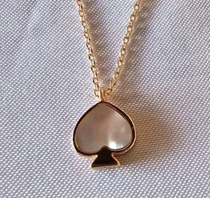 Kate Spade New York Everyday Spade Enamel Mini Pendant Yellow MSRP $69 - Picture 1 of 7