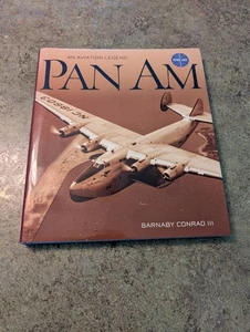 Vintage 1999 An Aviation Legend PAN AM Airline Barnaby Conrad III HB DJ Book - Imagen 1 de 10