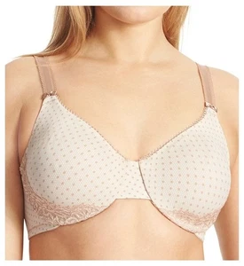 Reggiseno Olga 36C Luxury Lift Full Fig ferretto 35063 beige a pois 92802 nuovo senza etichette - Foto 1 di 2