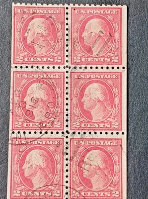 1914 U.S. booklet pane Scott #425e               stock #898 - Image 1 of 2