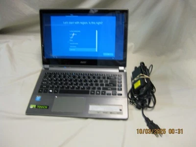 Acer Aspire V5 473P  Intel i5-4200U 1.6GHz, 12GB RAM 500GB HD Win10 Touchscreen - Image 1 of 4