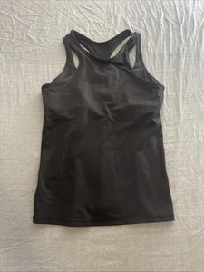 Lululemon In Your Pace Tank Top Womens 12Black 2-in-1 Lighweight Training Active - Picture 1 of 6
