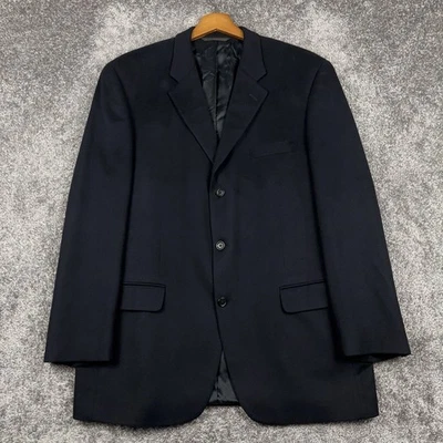 Casaco esportivo Jack Victor cashmere blazer masculino 46L Loro Piana jaqueta preta - Imagem 1 de 4