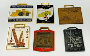 Uhrenanhänger Verbandsmitglied Anhänger IWFAI 6er Set, 2002,2003,2004,2006,2009 - Bild 1 von 11