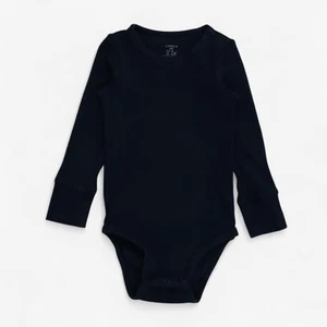 Lindex, Bodysuit Long Sleeve Navy Ribbed, 9-12 Months AA1F57049BBF/1 - Picture 1 of 7