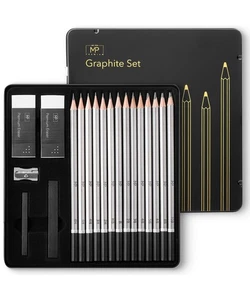 Mr. Pen- Sketch Pencils for Drawing, 19 Pcs, With Graphite Sticks, Erasers and - Picture 1 of 9