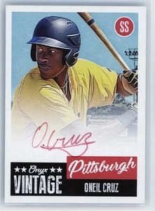 2019 Onyx Oneil Cruz Red Ink RC Auto #OVOC Pirates - Picture 1 of 2