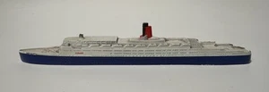 Cunard Cruises Queen Elizabeth 2 Pewter Metal Model Figure Paperweight 5 7/8” - Picture 1 of 10